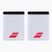 Riešo juostos Babolat Logo Jumbo Wristband 2 vnt. white/strike red