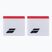 Riešo juostos Babolat Logo Wristband 2 vnt. white/strike red