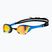 Plaukimo akiniai arena Cobra Ultra Swipe Mrirror yellow copper/blue