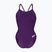 Moteriškas vientisas maudymosi kostiumėlis Arena Team Light Drop Solid plum/white
