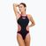 Moteriškas vientisas plaukimo kostiumas arena One Biglogo One Piece black/fluo pink