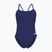 Vientisas moteriškas plaukimo kostiumas arena Lace Back Solid navy/white
