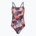 Moteriškas vientisas maudymosi kostiumėlis arena Reversible Swimsuit Challenge Back navy/multi