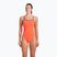 Vientisas moteriškas plaukimo kostiumas arena Lace Back Solid bright coral/plum
