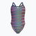 Moteriškas vientisas maudymosi kostiumėlis arena Racing Stripe Xcriss Cross navy multi/navy