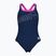 Moteriškas vientisas maudymosi kostiumėlis arena Logo Swim Pro navy/shocking pink