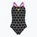 Vaikiškas vientisas maudymosi kostiumėlis arena Multiple Dot Swim Pro Back multi black/orchid