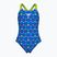 Vaikiškas vientisas maudymosi kostiumėlis arena Multiple Dot Swim Pro Back multi blue/artic lime