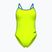 Moteriškas vientisas maudymosi kostiumėlis Arena Lace Back Solid artic lime/blue cosmo
