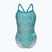 Moteriškas vientisas maudymosi kostiumėlis arena Snake Skin Challenge blue cosmo multi/blue cosmo