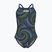 Vaikiškas vientisas maudymosi kostiumėlis arena Fireflow Lightdrop Back navy/team navy yellow