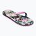 Vaikiškos šlepetės per pirštą ROXY Tahiti VII black/pink stencil