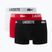 Vyriškos trumpikės Lacoste 5H2393 3 pack black/red/white