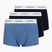 Vyriškos trumpikės Lacoste 5H5150 3 poros turquoise blue/navy blue/navy blue