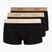 Vyriškos trumpikės Lacoste 5H1297 3 pack black/sisal/viennese/cookie