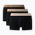 Vyriškos trumpikės Lacoste 5H1297 3 pack black/sisal/viennese/cookie