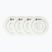 Ratukai riedučiams Luminous Led Wheels Duo 84mm/85A X4 white/red