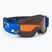 Vaikiški slidinėjimo akiniai Alpina Piney black/ blue matt/ orange
