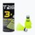Talbot-Torro Tech 350 nailoniniai badmintono raketės 3 vnt. geltonos 479113