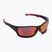 UVEX Sportstyle 232 P juodi matiniai raudoni/poliariniai veidrodiniai raudoni dviratininkų akiniai S5330022330