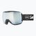 UVEX Downhill 2100 CV slidinėjimo akiniai juodi matiniai / veidrodiniai balti / spalvoti žali