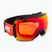 UVEX Downhill 2100 CV S2 slidinėjimo akiniai juodi blizgūs/veidrodiniai raudoni/spalvoti oranžiniai