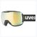 Slidinėjimo akiniai UVEX Downhill 2100 V black shiny/mirror silver clear