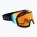 Slidinėjimo akiniai UVEX Evidnt Attract V + case black matt/mirror rainbow clear