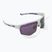 Akiniai nuo saulės UVEX Axos Set white matt/mirror purple/clear