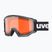 Slidinėjimo akiniai UVEX Athletic LGL black matt/orange/clear
