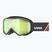 Vaikiški slidinėjimo akiniai UVEX Speedy Nova FM S2 black matt/mirror green