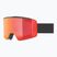 Slidinėjimo akiniai UVEX Ignite FM S3 black matt/mirror red