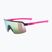 Vaikiški saulės akiniai UVEX Dyrt Jr black pink mat/mirror pink