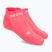 Moteriškos kompresinės bėgimo kojinės CEP 4.0 No Show pink
