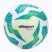Futbolo kamuolys uhlsport Lite Soft 350 white/light blue/fluo yellow dydis 5