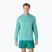 Vyriški bėgimo marškinėliai ilgomis rankovėmis ASICS Road Lite-Show 1/2 Zip light teal