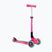 Vaikiškas triratis paspirtukas Globber Junior Foldable Lights deep pink