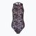 Moteriškas vientisas plaukimo kostiumas ZONE3 OWS Renew High Neck black/white