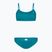 Moteriškas dviejų dalių maudymosi kostiumėlis Nike Essential Sports Bikini šviesiai mėlynas NESSA211-345