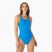 Nike Hydrastrong Solid Fastback moteriškas vientisas maudymosi kostiumėlis mėlynas NESSA001-458