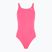 Moteriškas vientisas plaukimo kostiumas Nike Hydrastrong Solid Fastback hyper pink