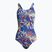 Moteriškas vientisas maudymosi kostiumėlis Nike Multiple Print Fastback purpurinės spalvos NESSC050-593