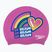 Speedo Printed Silicone Junior vaikiška plaukimo kepuraitė rožinė 8-0838614636