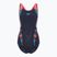 Moteriškas vientisas plaukimo kostiumas Speedo Placement Laneback zoom boom placement/true navy