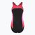 Moteriškas vientisas plaukimo kostiumas Speedo High Neck Splice Cross Back raspberry fill