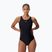 Moteriškas vientisas maudymosi kostiumėlis Speedo Placement Muscleback anthracite