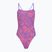 Moteriškas vientisas maudymosi kostiumėlis Speedo FL Printed Web Back koralų žiedas/indigo spindesys