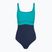 Moteriškas vientisas maudymosi kostiumėlis Speedo Shaping Contour Eclipse peacock teal/peacoat