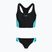Moteriškas vientisas maudymosi kostiumėlis Speedo Colourblock Splice 2.0 anthracite/mayanblue