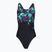 Moteriškas vientisas maudymosi kostiumėlis Speedo FL Placement Printed Powerback firework burst/black